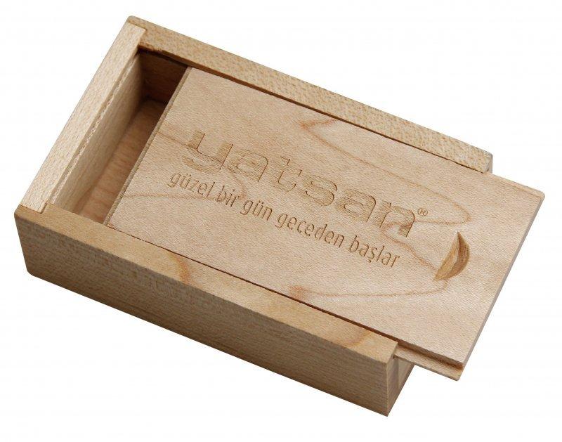 Sürgülü Ahşap USB Kutusu