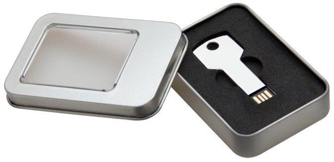Pencereli Metal USB Kutu