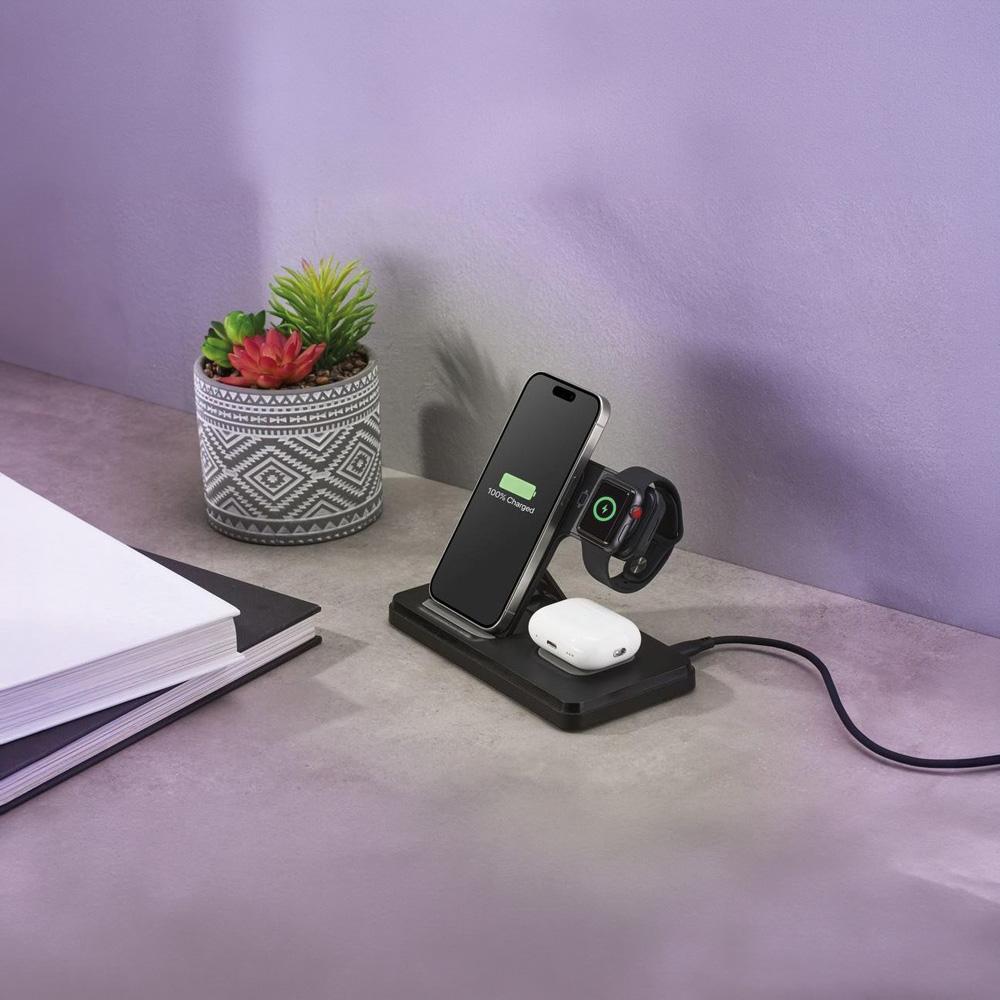Wireless 3lü Şarj İstasyonu PWB-295